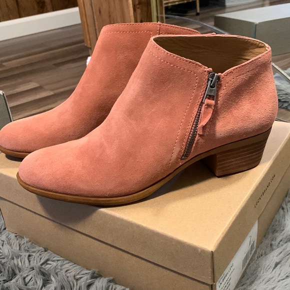 Lucky Brand Shoes - Lucky Brand Canyon Rose Oiled Suede Booties